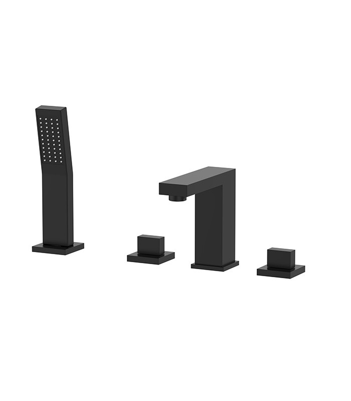Bathroom Deck-mount Faucet in Matte Black