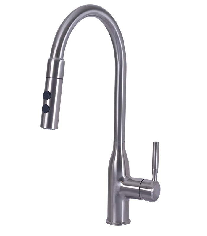 Pull Down Kitchen Faucet in Brushed Nickel