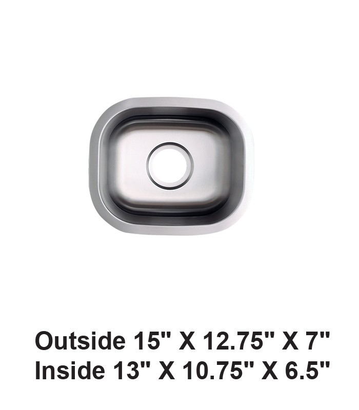 Undermount Single Bowl Stainless Steel Sink