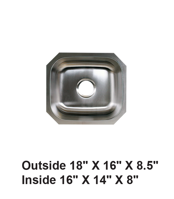 Undermount Single Bowl Stainless Steel Sink