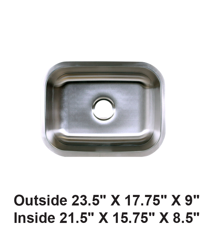 Undermount Single Bowl Stainless Steel Sink