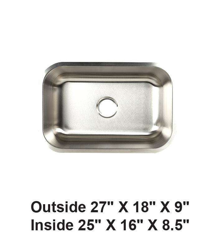 Undermount Single Bowl Stainless Steel Sink