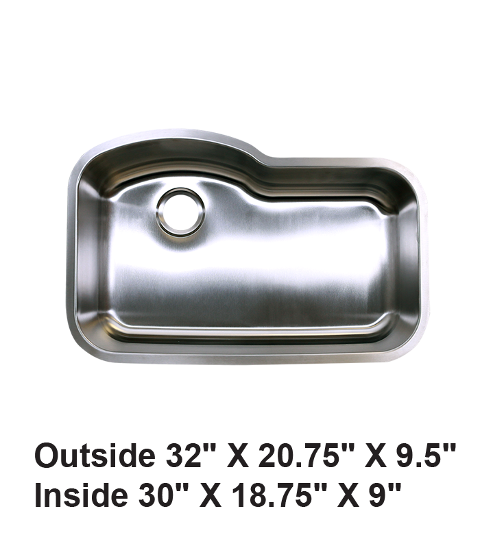 Undermount Single Bowl Stainless Steel Sink