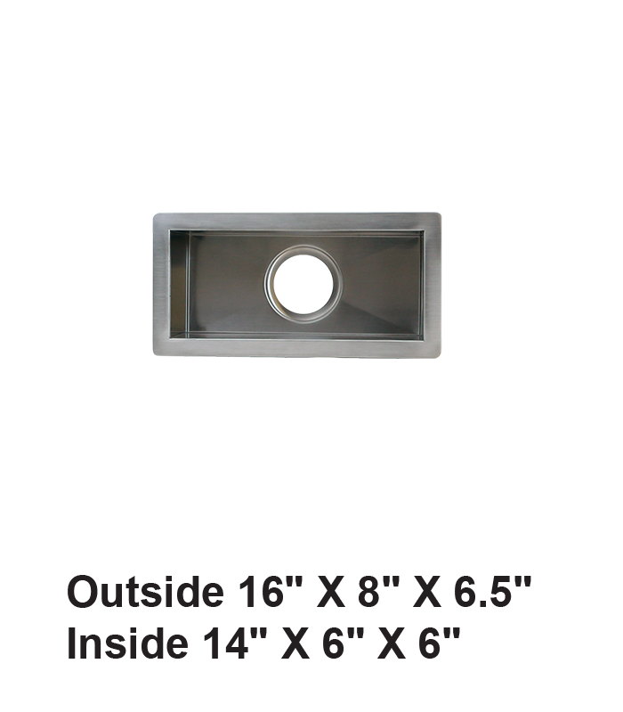 Handmade Undermount Single Bowl Stainless Steel Sink