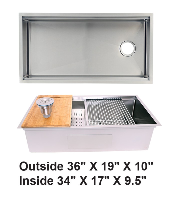 Single Bowl Zero Radius Kitchen Sink