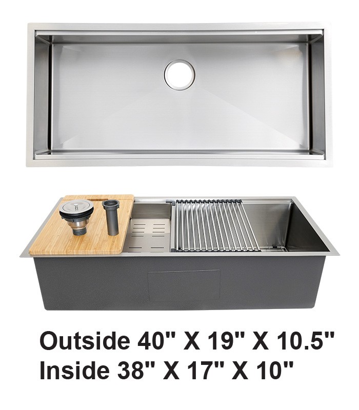 Single Bowl Zero Radius Kitchen Sink