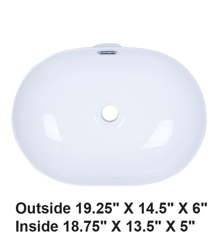 Above Counter Ceramic Sink