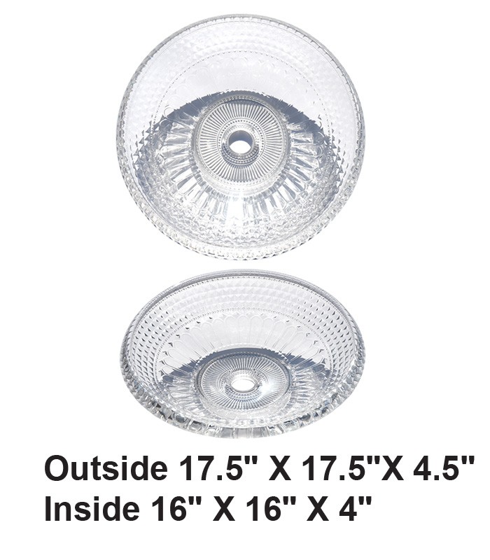 Above Counter Crystal Glass Vessel Sink