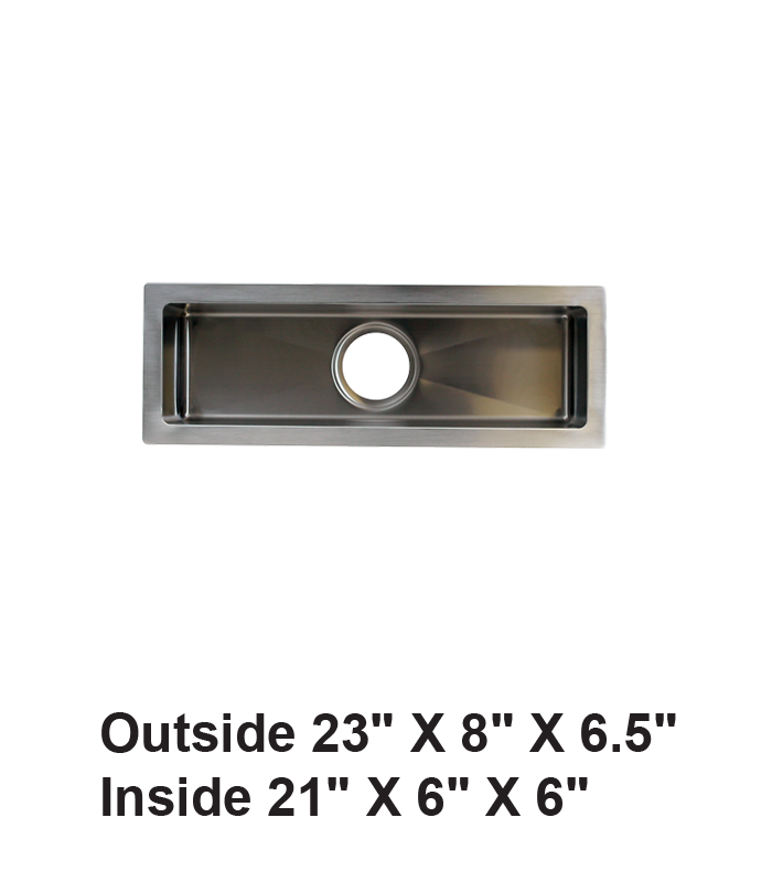 Handmade Undermount Single Bowl Stainless Steel Sink