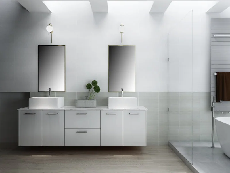 Delight Vanity Collection, Glossy White