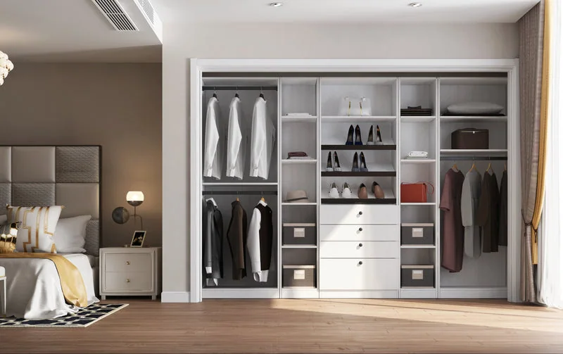 Premium Closet System, Cream White