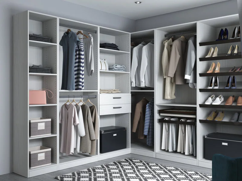 Premium Closet System, Pale Pine