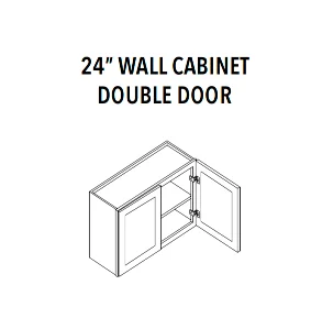 24 in Wall Cabinet Double Door - product illustration