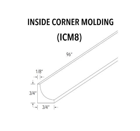 Inside Corner Molding - product illustration