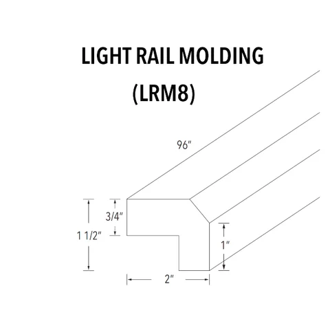 Light Rail Molding - product illustration