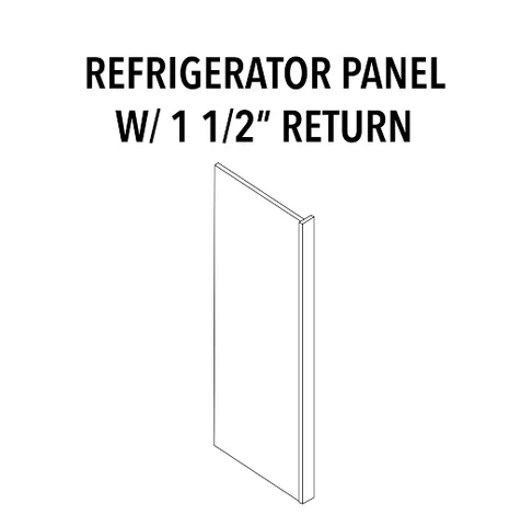Refrigerator Panel with Return - product illustration