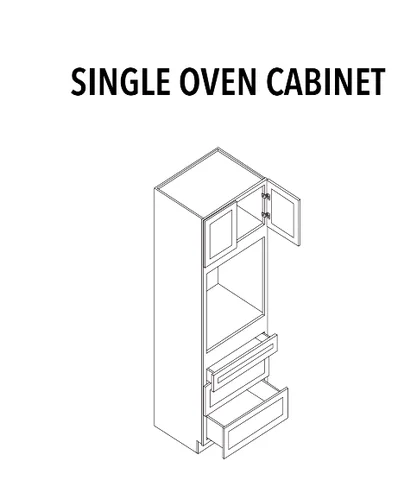 Single Oven Cabinet - product illustration