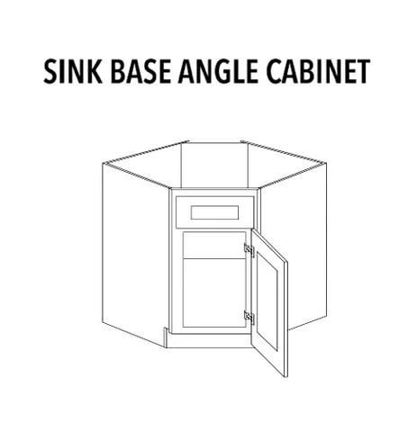 Sink Base Angle Cabinet - product illustration