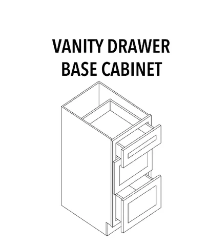 Vanity Drawer Base - product illustration