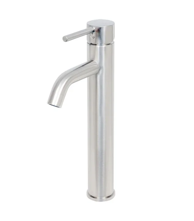 Single Hole Vessel Bathroom Faucet in Brushed Nickel