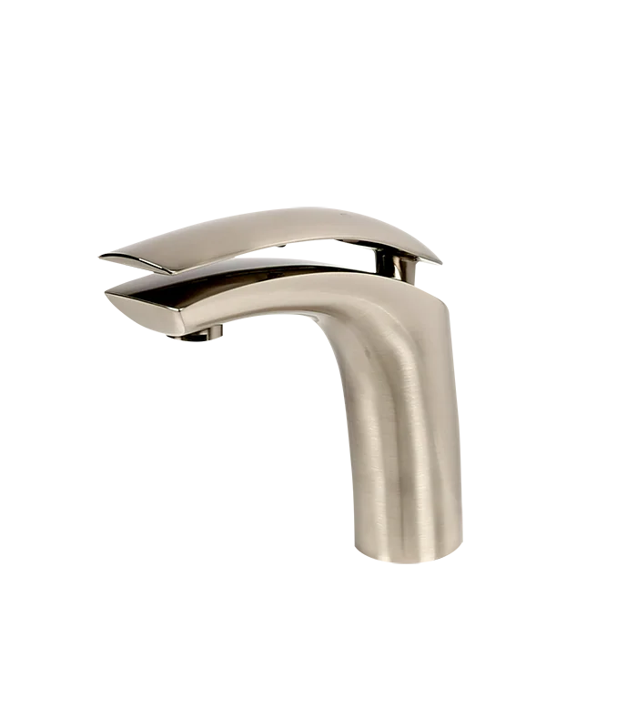 Single Hole Bathroom Faucet in Brushed Nickel