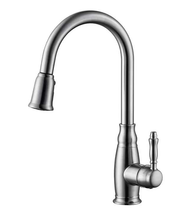 Pull Down Kitchen Faucet in Brushed Nickel