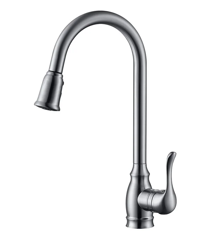 Pull Down Kitchen Faucet in Brushed Nickel