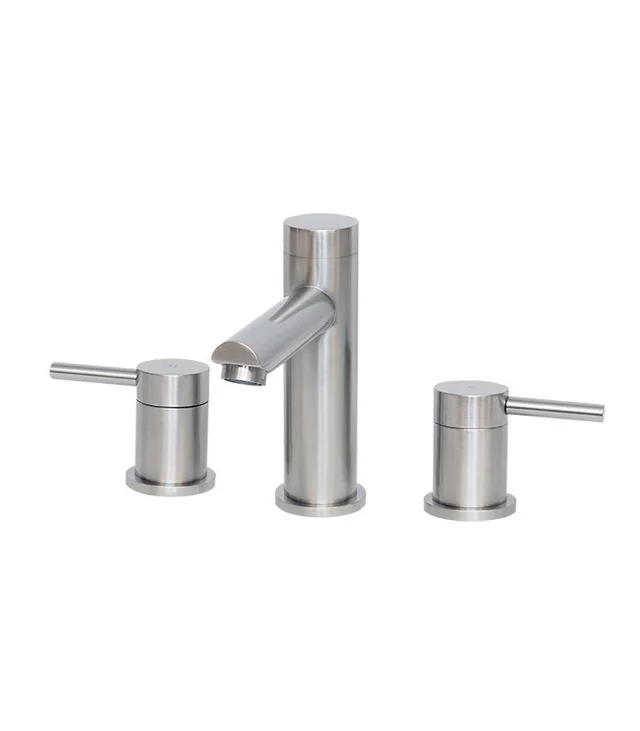 Widespread Bathroom Faucet with Pop-up Drain in Brushed Nickel