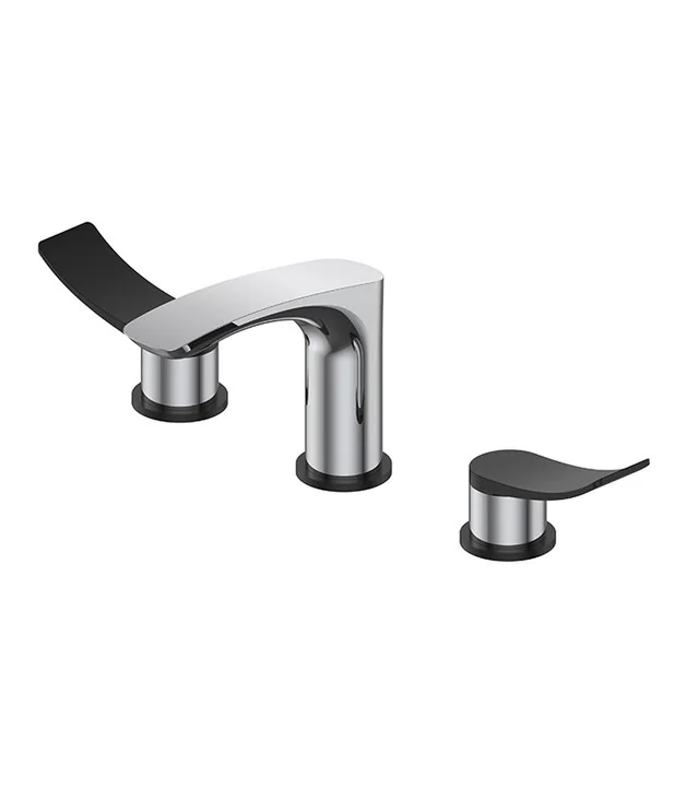 Widespread Bathroom Faucet with Pop-up Drain in Brushed Nickel