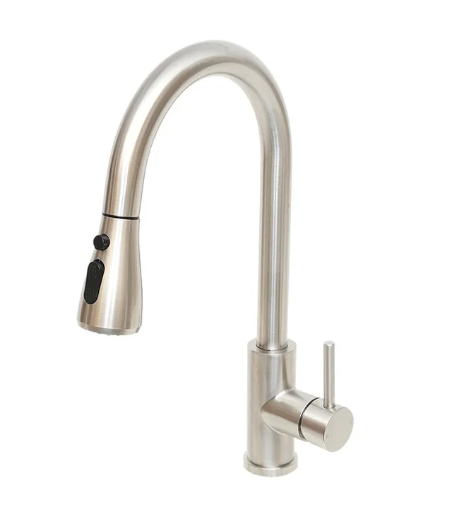 Pull Down Kitchen Faucet in Brushed Nickel