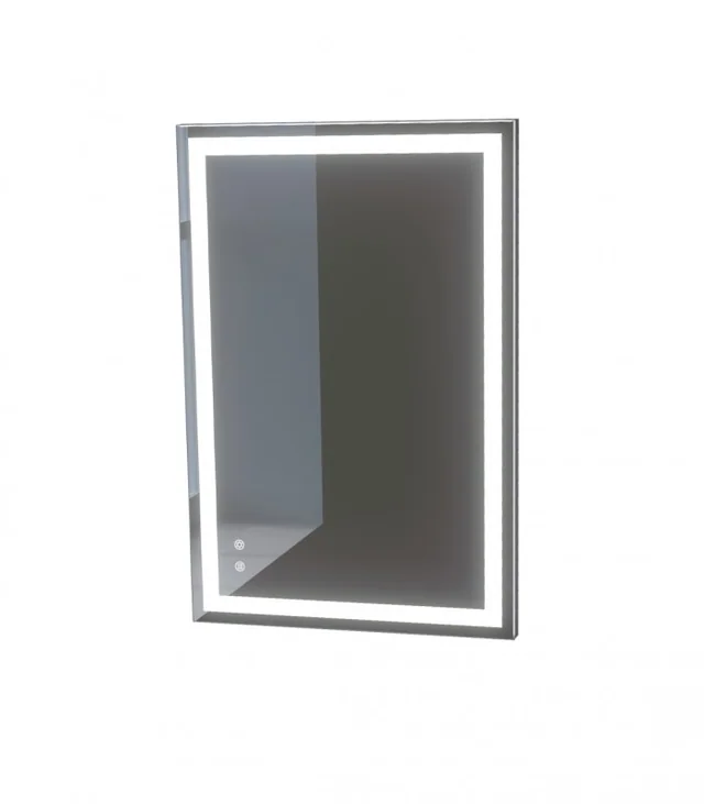 LED Rectangular Frameless Bathroom Wall Mirror with Touch Sensor Anti-Fog