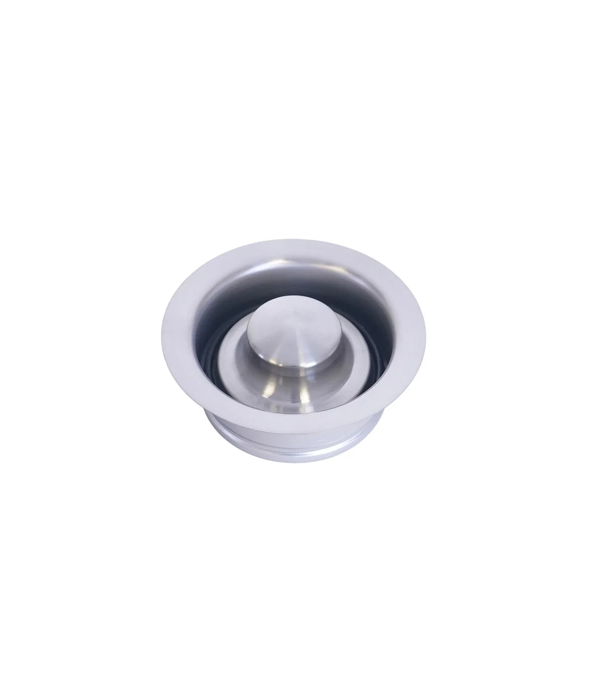 5 in Garbage Disposal Flange & Stopper - Brushed Nickel shown