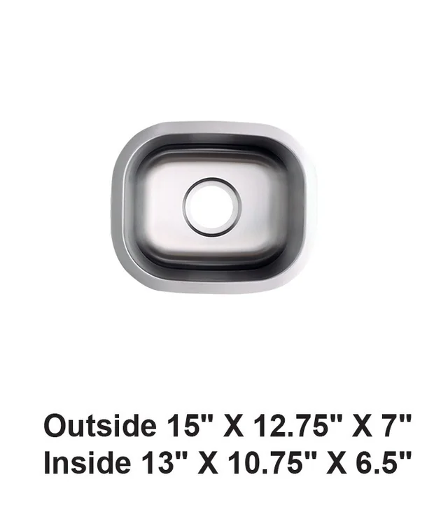 Undermount Single Bowl Stainless Steel Sink