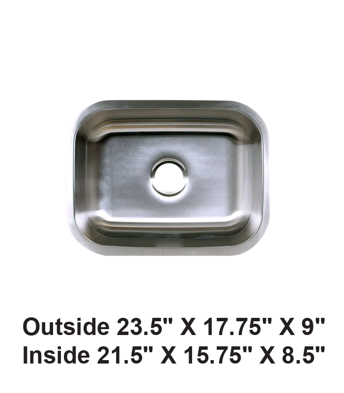 Undermount Single Bowl Stainless Steel Sink