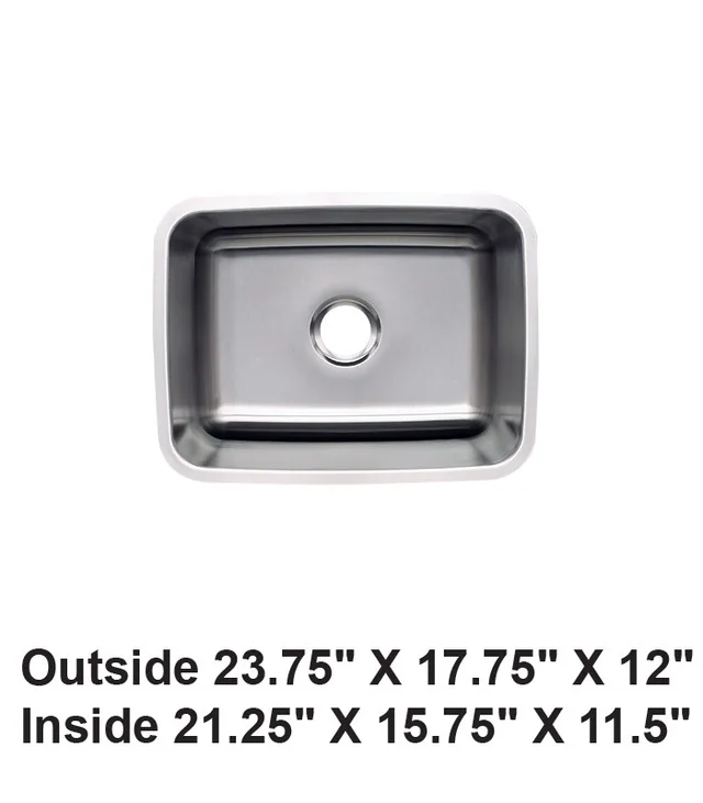 Undermount Single Bowl Stainless Steel Sink