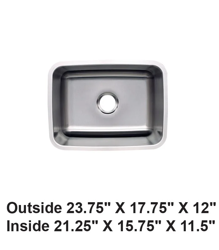 Undermount Single Bowl Stainless Steel Sink