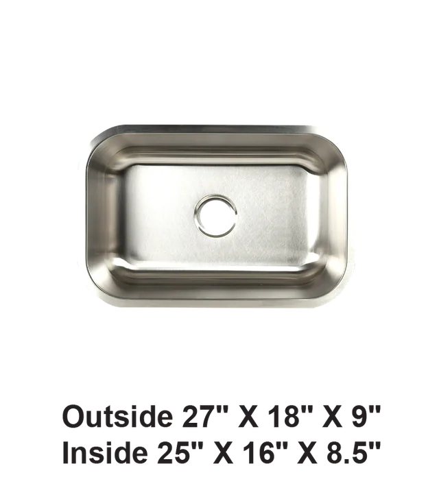 Undermount Single Bowl Stainless Steel Sink