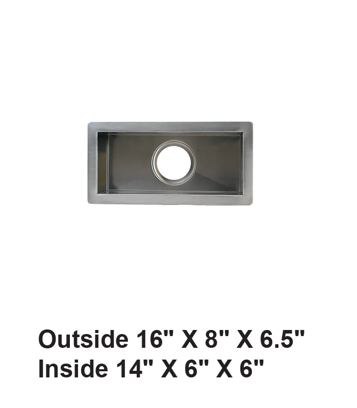 Handmade Undermount Single Bowl Stainless Steel Sink