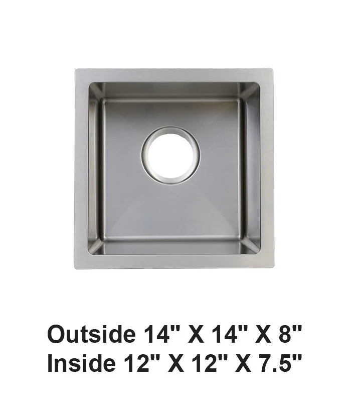 Handmade Undermount Single Bowl Stainless Steel Sink