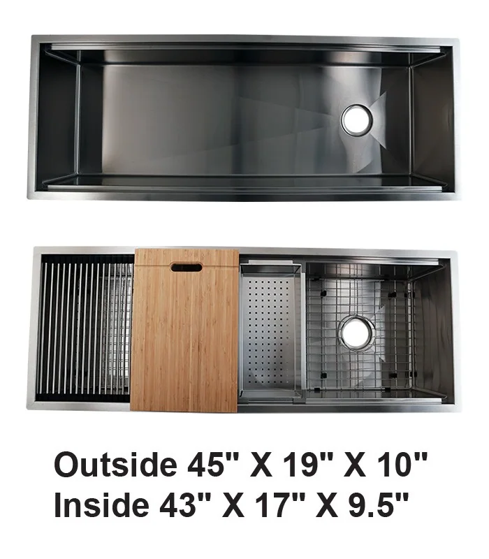 Single Bowl Zero Radius Kitchen Sink