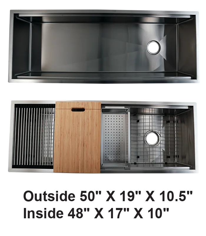 Single Bowl Zero Radius Kitchen Sink