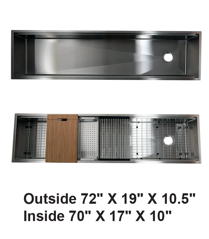 Single Bowl Zero Radius Kitchen Sink