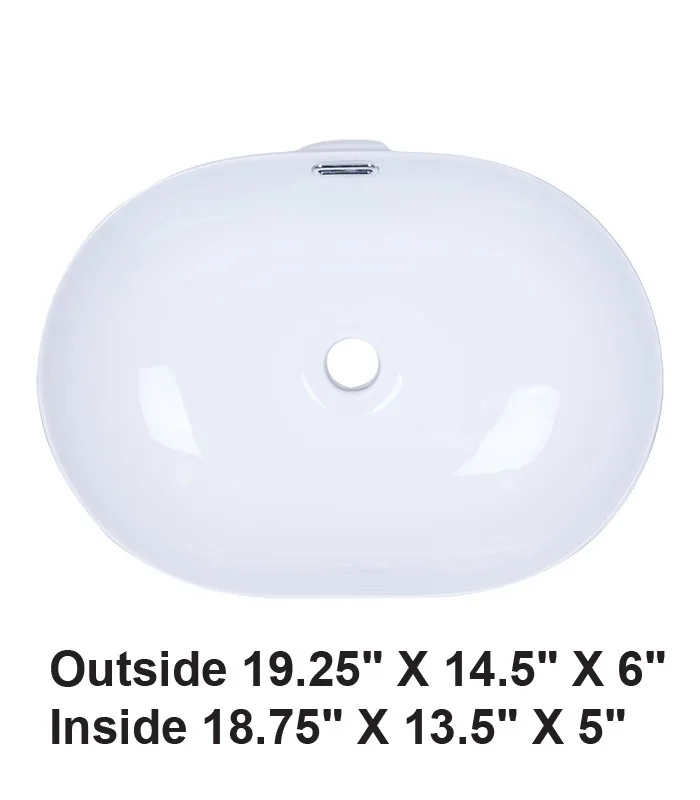 Above Counter Ceramic Sink