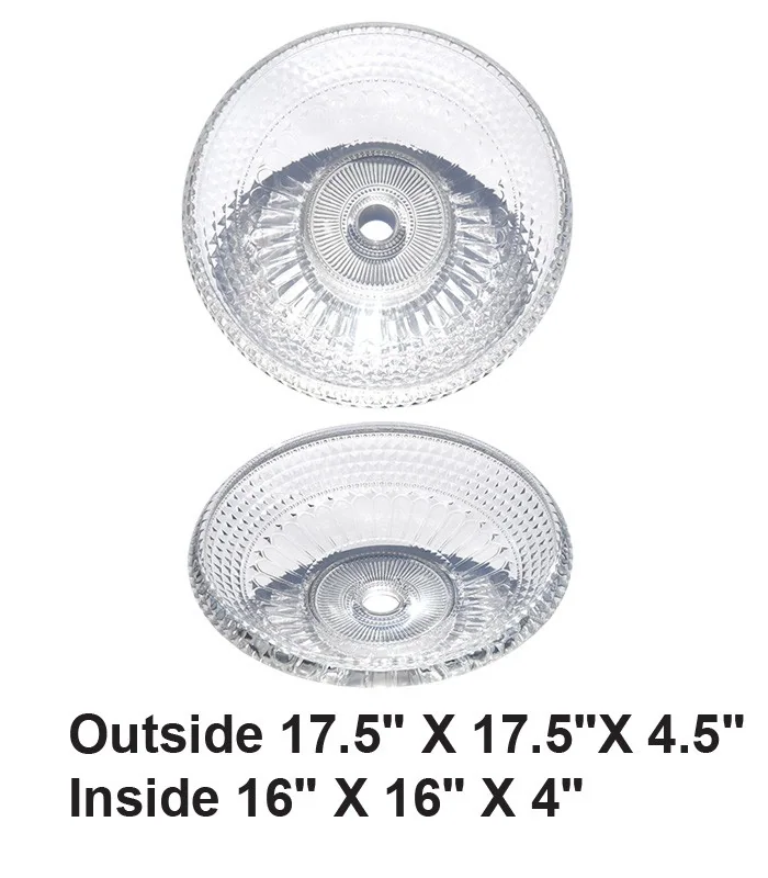 Above Counter Crystal Glass Vessel Sink