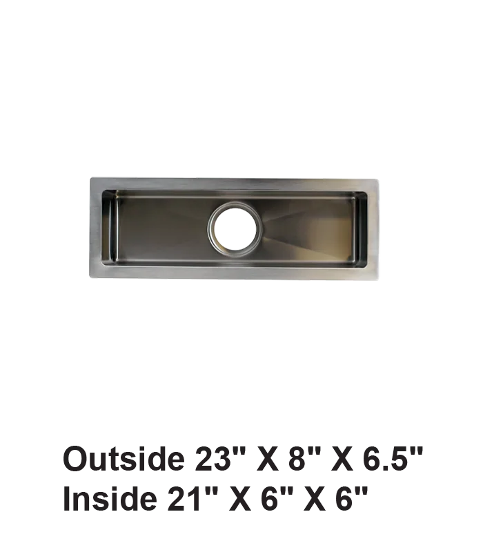 Handmade Undermount Single Bowl Stainless Steel Sink