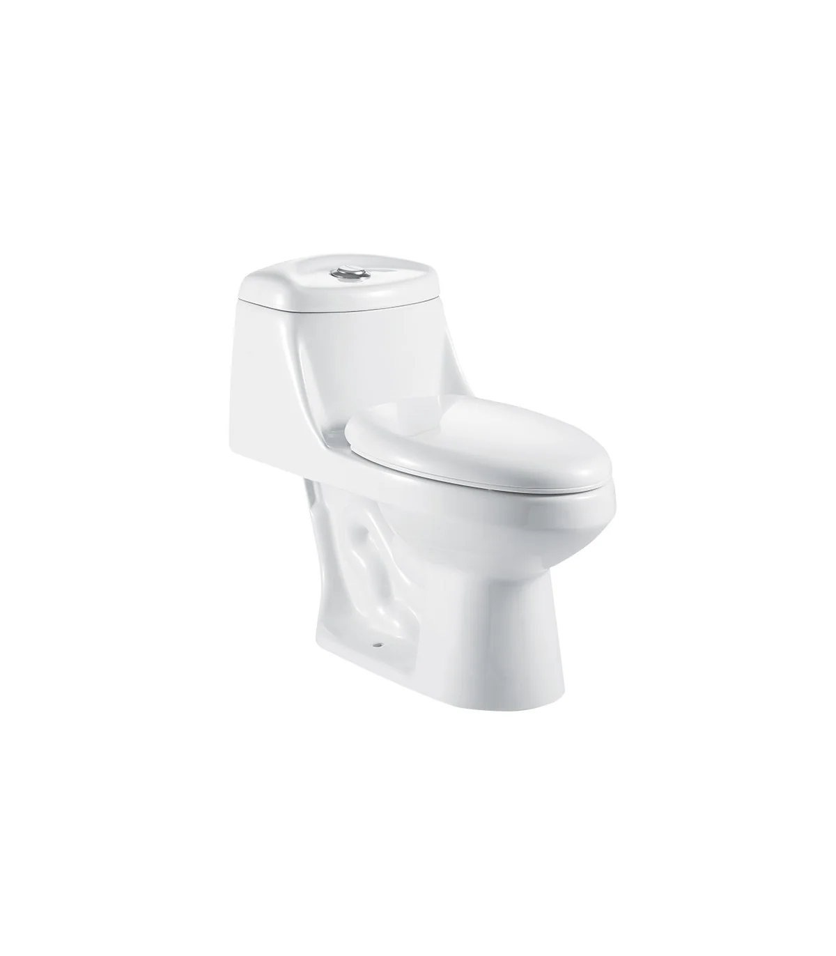Low-Profile One-Piece Toilet - White - White shown