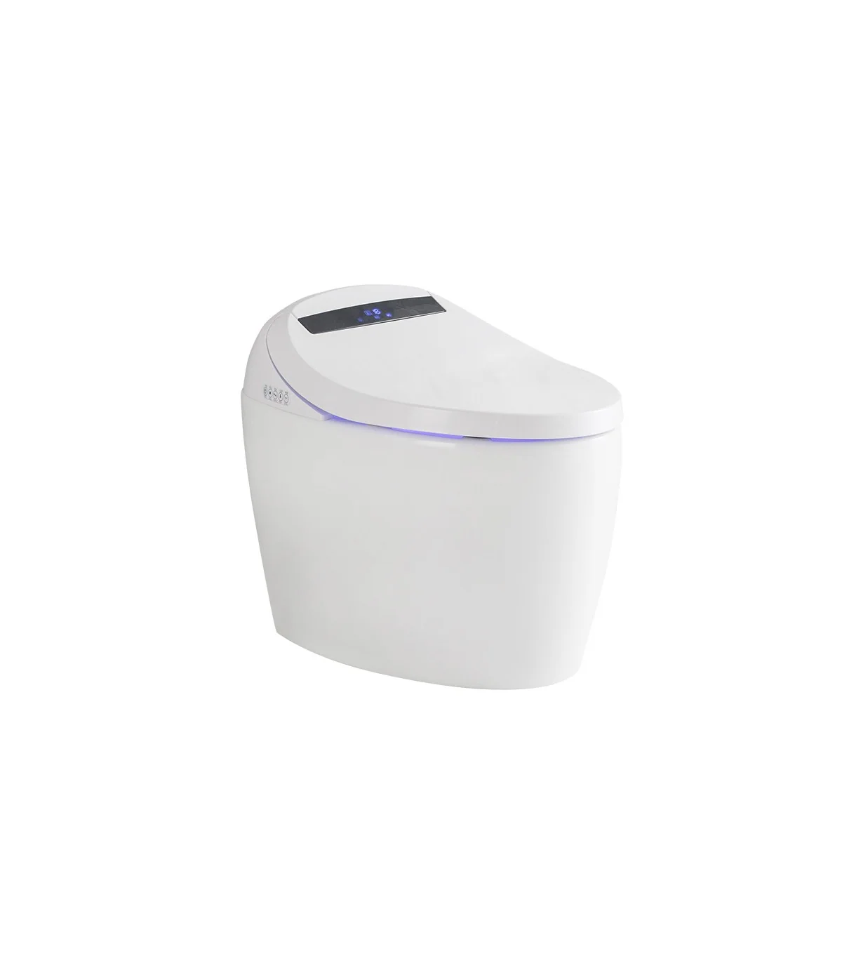 Elongated Smart Bidet Toilet - White - White shown