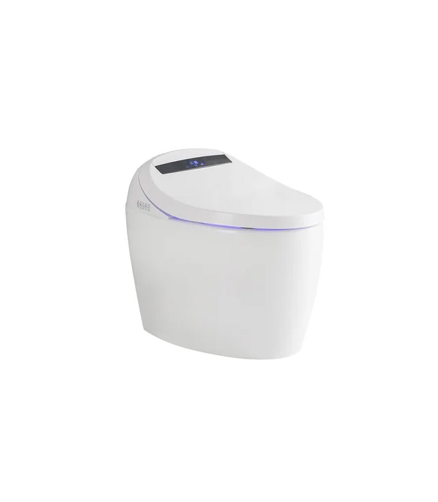 Elongated Smart Bidet Toilet - White - White shown