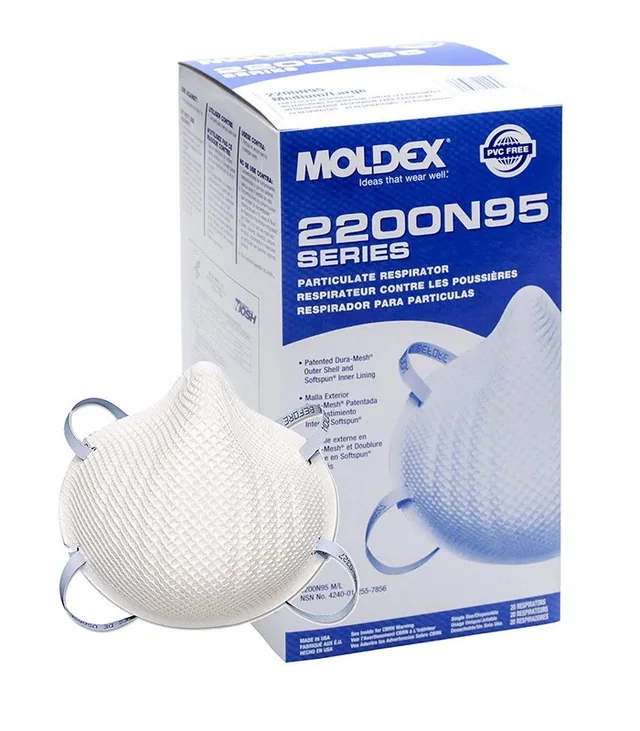 Moldex 2200N95 Half-Face Mask Medium/Large 20/Box