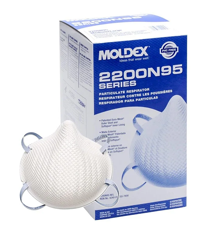 Moldex 2200N95 Half-Face Mask Medium/Large 20/Box